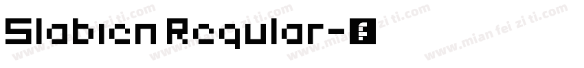 Slabien Regular字体转换